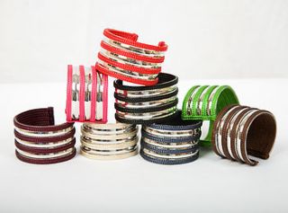 silk cuff bracelet by souk designs