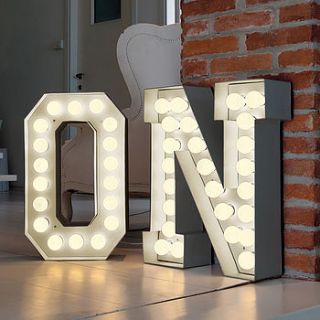 alphabet hollywood light by out there interiors