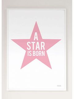 a star is born print   many colour options by showler and showler