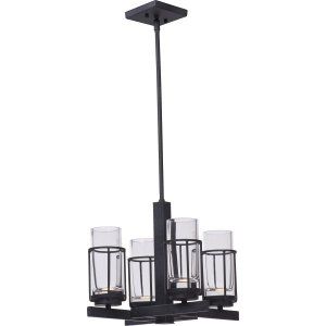 Maxim MAX 32455CLAR Anthracite Fusion 5 Light LED Chandelier