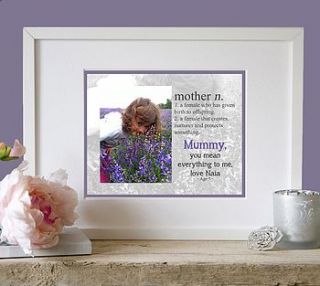 personalised 'what mummy means to me' sale by the little picture company