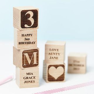 personalised birthday building block by sophia victoria joy