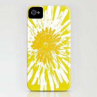 yellow dandelion on your iphone case by indira albert