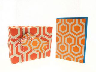 hexagon grafika gift wrapping pack by nineteenseventythree