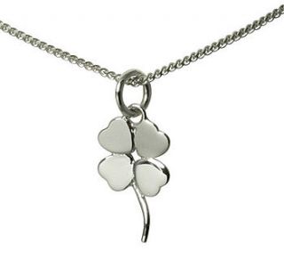 four leaf clover necklace by bianca jones