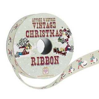 christmas ribbon reel making a snowman by little ella james