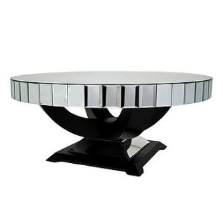 art deco mirrored coffee table by out there interiors