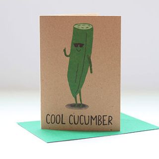 cool cucumber card by stormy knight