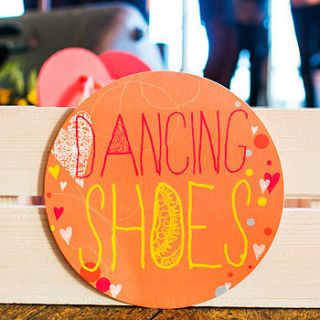 dancing shoes circle sign by rachael taylor