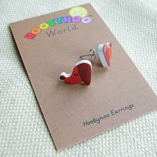 sausage dog dachshund acrylic stud earrings by hoobynoo world