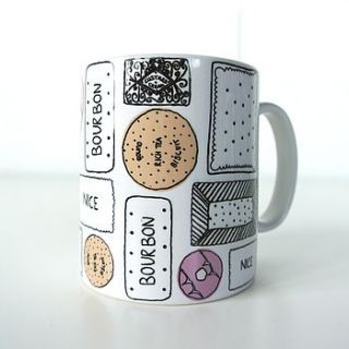 mixed biscuit mug by above the railway