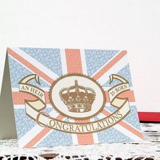 royal baby card by the spotted sparrow