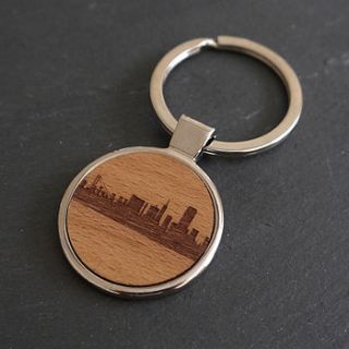 wooden san francisco key ring by maria allen boutique