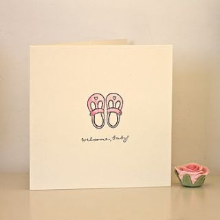 handmade newborn baby card by chapel cards