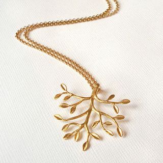 gold tree necklace by belle ami