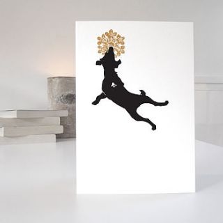 puppy dog christmas card by purpose & worth etc