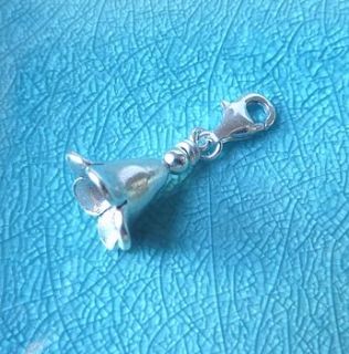 english garden silver bluebell charm by jo and jack jewellery