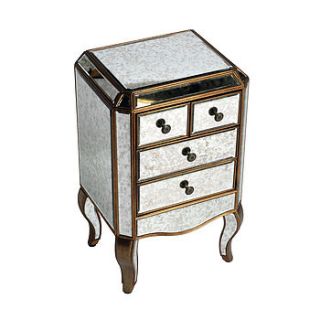 antiqued venetian bedside table by out there interiors
