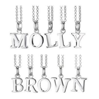 alphabet initial charm by molly brown london ltd