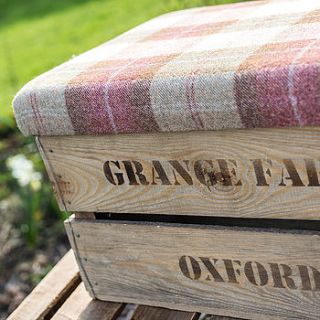 vintage apple box storage stool by liberty bee