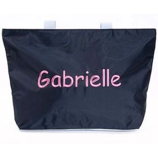 personalised girl's nylon holdall bag by babyfish