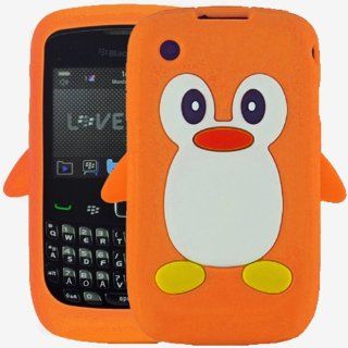 Cute Orange Penguin AOA Style Case for Blackberry Curve 8520 8530 9300 3g Cell Phones & Accessories