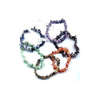 Chakra Bracelet Set Women's Men's Jewelry Wicca Wiccan Religious Pagan Jewelry Garnet (Root Chakra), Carnelian (Navel), Tiger's Eye (Solar), Green Aventurine (Heart Chakra), Sodalite (Throat), Amethyst (Crown Chakra), and Quartz Crystal (Brow 
