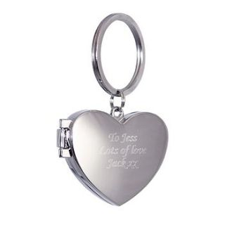 personalised heart keyring by the contemporary home
