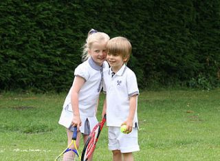 french design boys tennis polo and shorts by chateau de sable