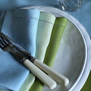 linen napkins hemstitched emilia by linenme