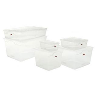 Rubbermaid 1.625 Gallon Clever Store Snap Lid Container in
