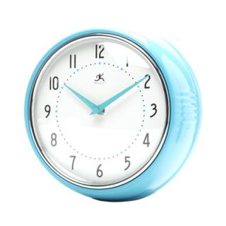 Infinity Instruments Retro Wall Clock in Turquoise