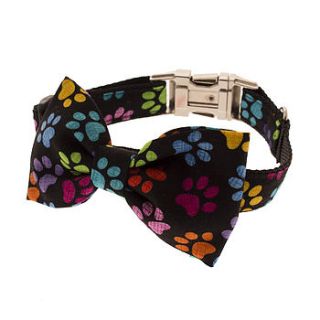 mucky pup bow tie dog collar by mrs bow tie