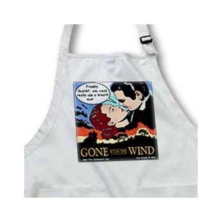 apr_2771_3 Rich Diesslins Funny General   Editorial Cartoons   Gone with the Wind   Bad Breath   Aprons   Waist Apron with Pockets   Kitchen Aprons