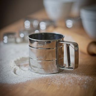 stainless steel flour sifter by garden trading
