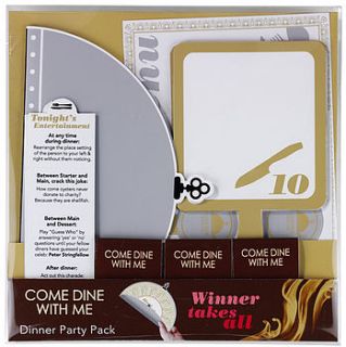 come dine with me dinner party pack by colloco homeware and gifts