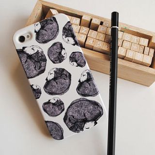 dachshund doggy pattern phone case by made by menna