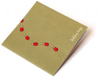 ladybug hugs card by giftelope ltd