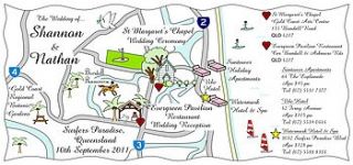 print your own colour wedding or party map by cute maps