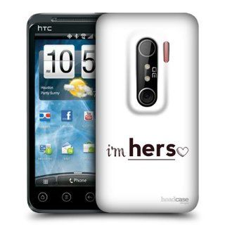 Head Case Designs Im Hers His Plus Her Design Snap on Back Case Cover For HTC EVO 3D Cell Phones & Accessories