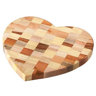 heart cheese board by traidcraft