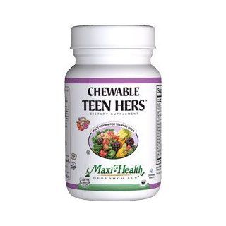 Maxi Health Chewable Teen Hers Multi Vitamin   Fruit Punch   180 Chewable Tablets Health & Personal Care