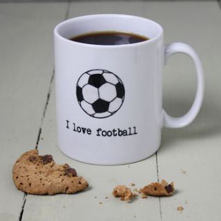 personalised football fan's mug by snapdragon