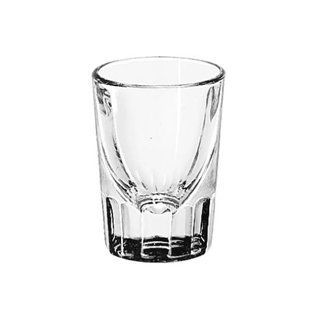 Whiskey Service Glasses, Fluted Shot Glass, 1 1/4 oz, 2 7/8 Inch Height