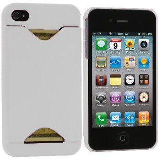 LE White Credit Card ID Case for Apple iPhone 4, 4S (AT&T, Verizon, Sprint) Cell Phones & Accessories