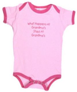 What Happens At Grandma's StaysBaby Bodysuit Pink Infant And Toddler Bodysuits Clothing