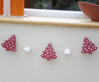 christmas bunting by loving luxuries