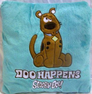 Warner Brothers Plush Scooby Doo 13" X 13" Pillow "Doo Happens Scooby Doo" Kids Room Bedding Decor Toys & Games