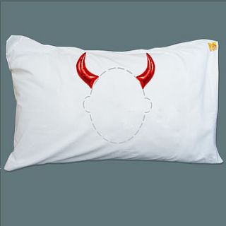 horns head case pillowcase by twisted twee homewares