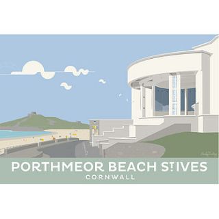 tate st.ives cornwall print by andy tuohy design